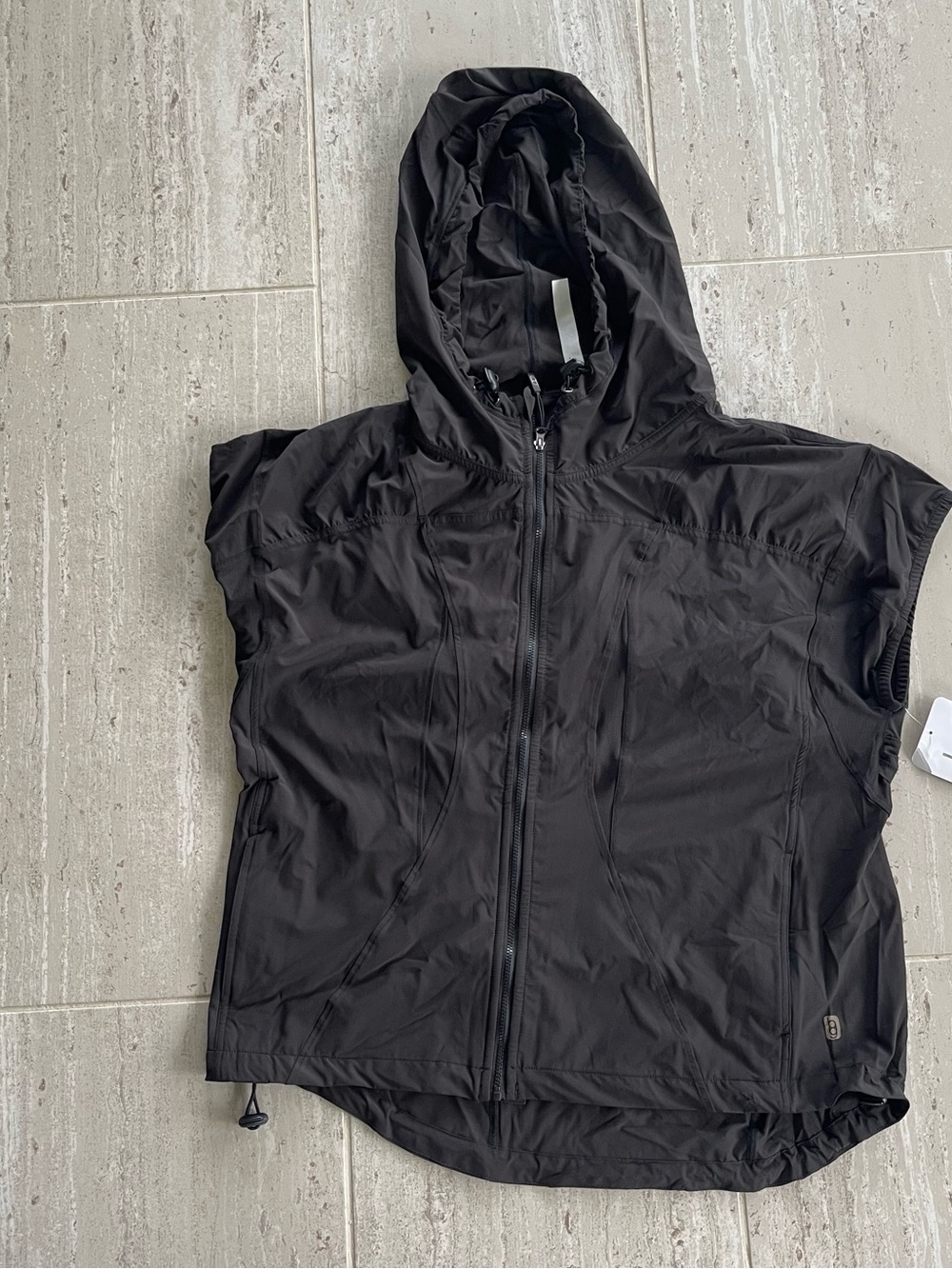Black Women's Utility Hooded Zip-Front Jacket